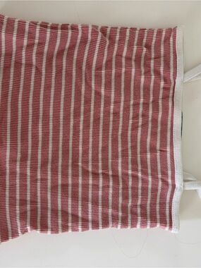 Striped Pink and White Women’s tank top